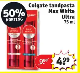 Kruidvat Colgate tandpasta Max White Ultra aanbieding