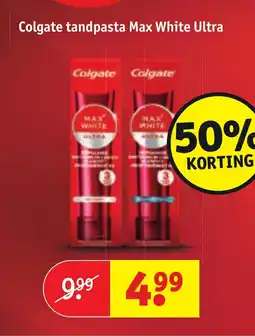 Kruidvat Colgate tandpasta Max White Ultra aanbieding