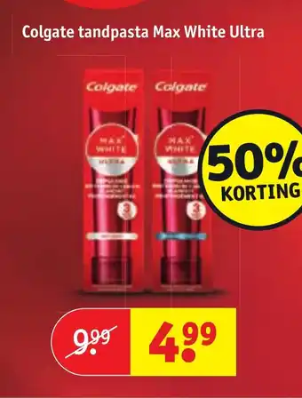 Kruidvat Colgate tandpasta Max White Ultra aanbieding