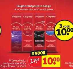 Kruidvat Colgate tandpasta in doosje aanbieding