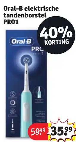 Kruidvat Oral-B elektrische tandenborstel PRO1 aanbieding