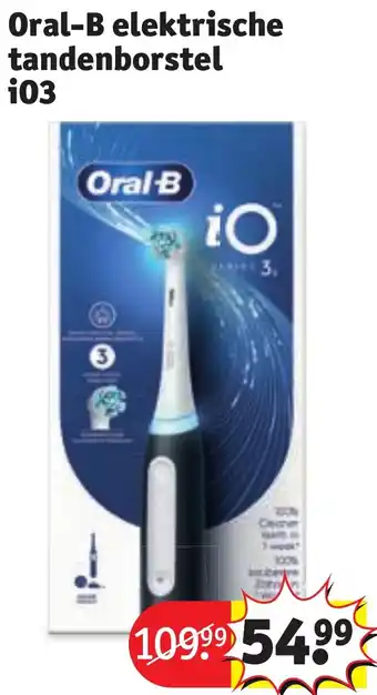 Kruidvat Oral-B elektrische tandenborstel iO3 aanbieding