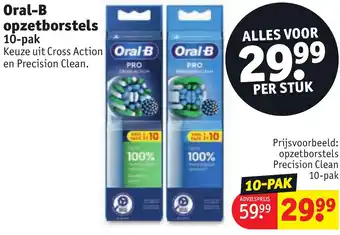 Kruidvat Oral-B opzetborstels 10 pak aanbieding