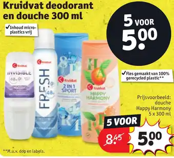 Kruidvat Kruidvat deodorant en douche aanbieding