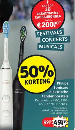 Kruidvat Philips Sonicareelektrische tandenborstel aanbieding