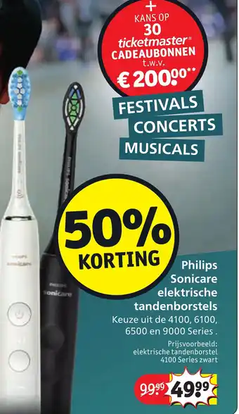 Kruidvat Philips Sonicareelektrische tandenborstel aanbieding