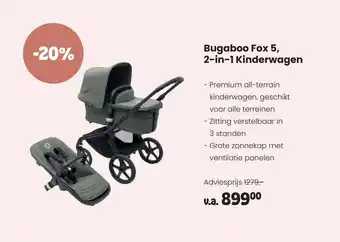 Babypark Bugaboo Fox 5, 2-in-1 Kinderwagen aanbieding