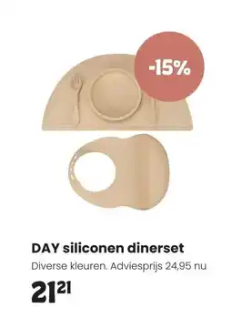 Babypark DAY siliconen dinerset aanbieding