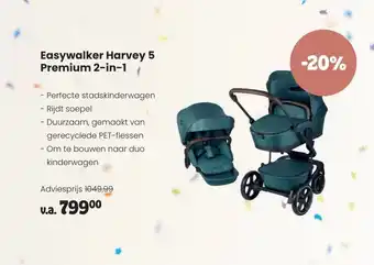 Babypark Easywalker Harvey 5 Premium 2-in-1 aanbieding