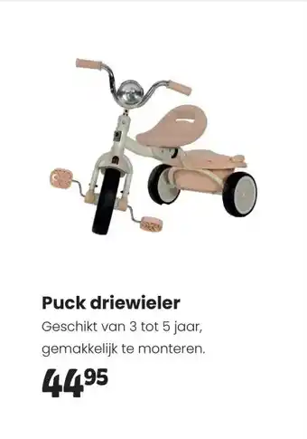 Babypark Puck driewieler aanbieding