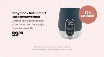 Babypark Babymoov NutriSmart Flessenverwarmer aanbieding