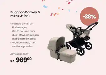 Babypark Bugaboo Donkey 5 mono 2-in-1 aanbieding