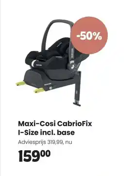 Babypark Maxi-Cosi CabrioFix I-Size incl. base aanbieding