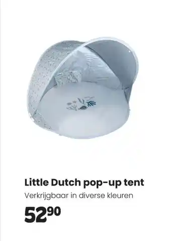 Babypark Little Dutch pop-up tent aanbieding