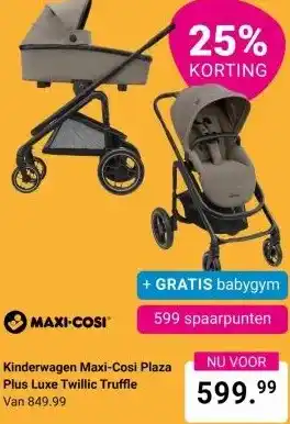 Van Asten BabySuperstore Kinderwagen Maxi-Cosi Plaza Plus Luxe Twillic aanbieding