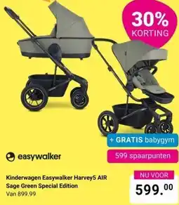 Van Asten BabySuperstore Kinderwagen Easywalker Harvey5 AIR Sage aanbieding