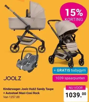 Van Asten BabySuperstore Kinderwagen Joolz Hub2 Sandy Taupe aanbieding