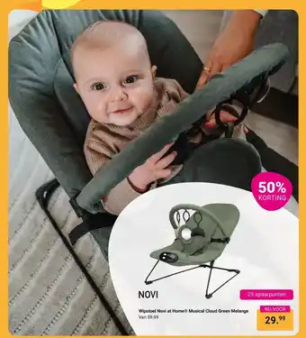 Van Asten BabySuperstore Wipstoel Novi at HomeⓇ Musical Cloud aanbieding