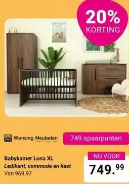 Van Asten BabySuperstore Babykamer Luna XL aanbieding