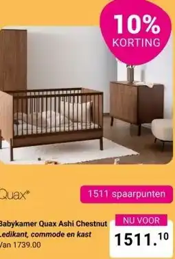 Van Asten BabySuperstore Babykamer Quax Ashi Chestnut aanbieding