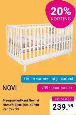 Van Asten BabySuperstore Meegroeiledikant Novi at Home® Elise aanbieding