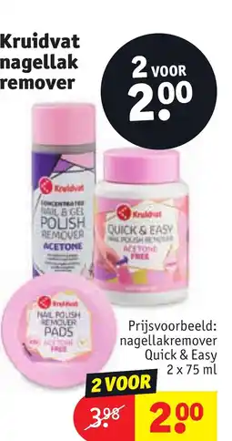 Kruidvat Kruidvat nagellak remover aanbieding