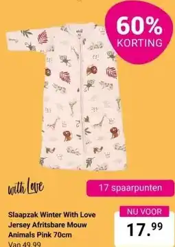 Van Asten BabySuperstore Slaapzak Winter With Love Jersey aanbieding