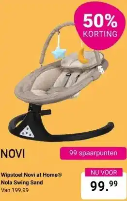 Van Asten BabySuperstore Wipstoel Novi at HomeⓇ Nola Swing aanbieding