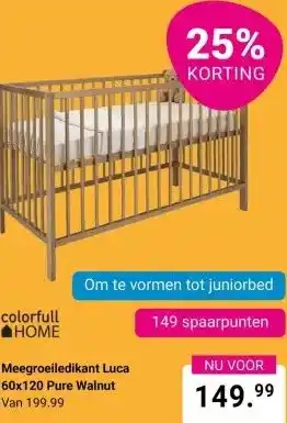 Van Asten BabySuperstore Meegroeiledikant Luca aanbieding