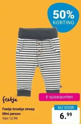 Van Asten BabySuperstore Feetje broekje streep aanbieding