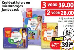 Kruidvat Kruidvat luiers en luierbroekjes jumbopack aanbieding