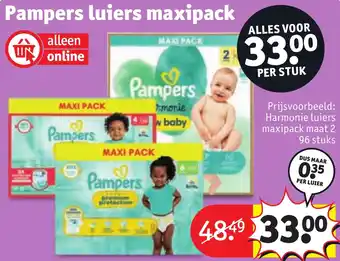 Kruidvat Pampers luiers maxipack aanbieding