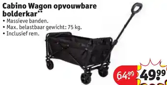 Kruidvat Cabino Wagon opvouwbare bolderkar aanbieding