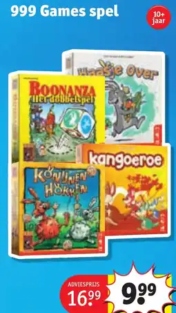 Kruidvat 999 Games spel aanbieding