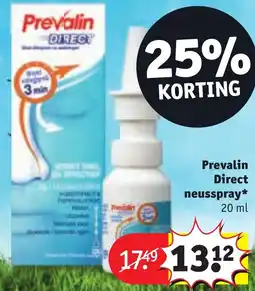 Kruidvat Prevalin Direct neusspray aanbieding