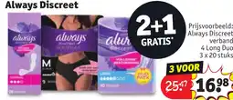 Kruidvat Always Discreet aanbieding