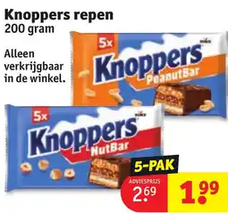 Kruidvat Knoppers repen aanbieding