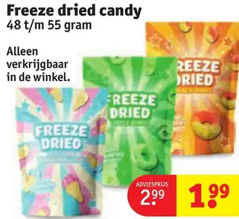 Kruidvat Freeze dried candy aanbieding