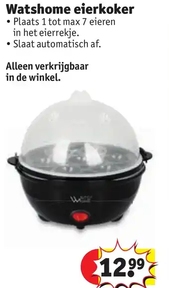 Kruidvat Watshome eierkoker aanbieding