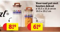 Kruidvat Voorraad pot met houten deksel aanbieding