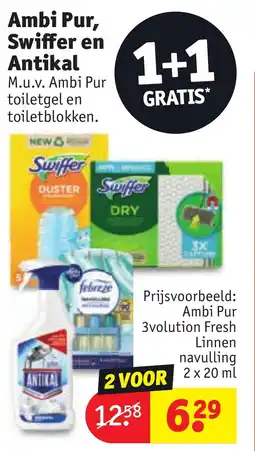 Kruidvat Ambi Pur, Swiffer en Antikal aanbieding