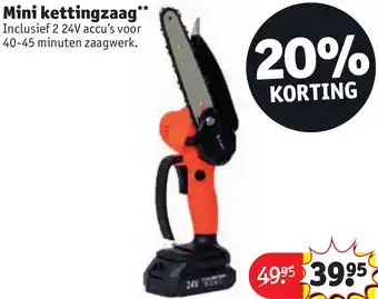 Kruidvat Mini kettingzaag aanbieding