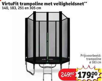 Kruidvat VirtuFit trampoline met veiligheidsnet1 aanbieding