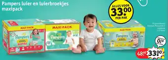 Kruidvat Pampers luier en luierbroekjes maxipack aanbieding