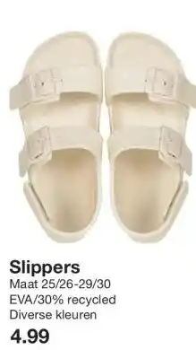 Zeeman Slippers aanbieding