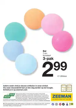 Zeeman Bal aanbieding