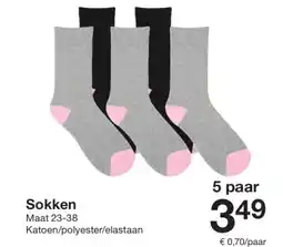 Zeeman Sokken aanbieding