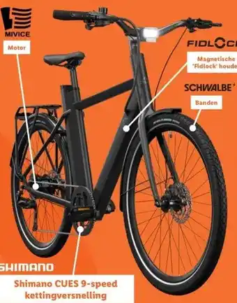 Lidl Urban elektrische fiets X3.0 kettingaandrijving aanbieding