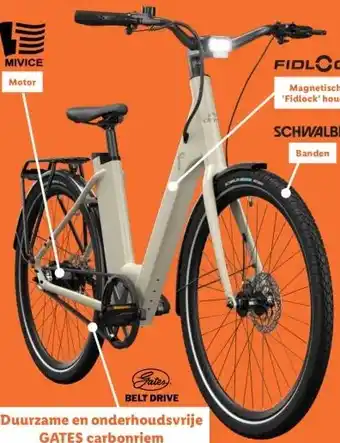 Lidl Urban elektrische fiets Y3.0 riemaandrijving aanbieding