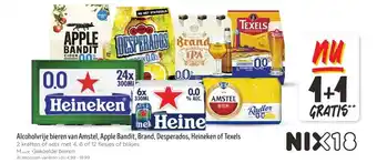 Jumbo Alcoholvrije bieren van Amstel, Apple Bandit, Brand, Desperados, Heineken of Texels aanbieding